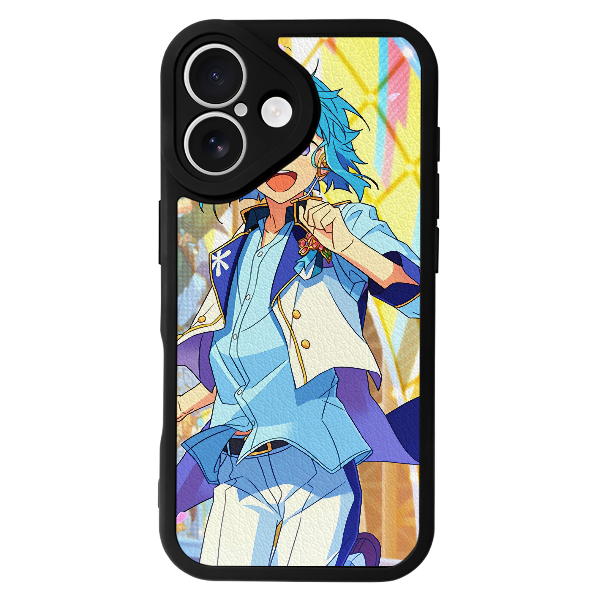 （画像用） あんさんぶるスターズ! Ensemble Stars 【iPhone 16シリーズ対応】シリコンスマホケース（レザー調） 材質：シリコン